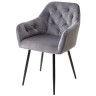 Стулья Стул PERU BLUVEL-14 GREY, велюр M-City