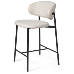 Полубарный стул Стул полубарный Adele, ткань, светло-серый