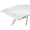 Керамические столы Стол Габбро 140 х 80 х 76 белый мрамор / белый