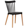 Стулья Стул обеденный DOBRIN THEO, ножки светлый бук, цвет черный (B-03)