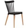 Стулья Стул обеденный DOBRIN THEO, ножки светлый бук, цвет черный (B-03)
