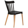 Стулья Стул обеденный DOBRIN THEO, ножки светлый бук, цвет черный (B-03)