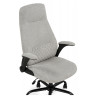 Компьютерное офисное кресло GAMBLER, обивка ткань светло-серый, каркас черный