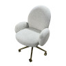Стулья Кресло офисное Клауд PRO BS1239-WT, белый крем/золото
