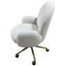 Стулья Кресло офисное Клауд PRO BS1239-WT, белый крем/золото