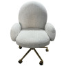 Стулья Кресло офисное Клауд PRO BS1239-WT, белый крем/золото