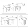 КОЛИБРИ 13 большой раздвижной стол-книжка вместимостью до 14 человек