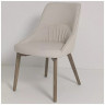 ABI стул с обивкой тканью, цвет светлый латте (MOHAIR-103) / каркас серый дуб, ®DISAUR