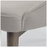 ABI стул с обивкой тканью, цвет светлый латте (MOHAIR-103) / каркас серый дуб, ®DISAUR