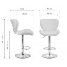 Полубарные стулья Porch white / chrome