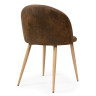 Стулья на металлокаркасе Aldo dark brown / wood