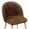 Стулья на металлокаркасе Aldo dark brown / wood