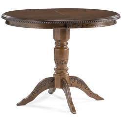 Деревянные столы со столешницей круглой формы. АЛЛОФАН деревянный обеденный стол