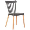 Стулья Стул обеденный DOBRIN THEO, ножки светлый бук, цвет темно-серый (GR-04)