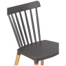 Стулья Стул обеденный DOBRIN THEO, ножки светлый бук, цвет темно-серый (GR-04)