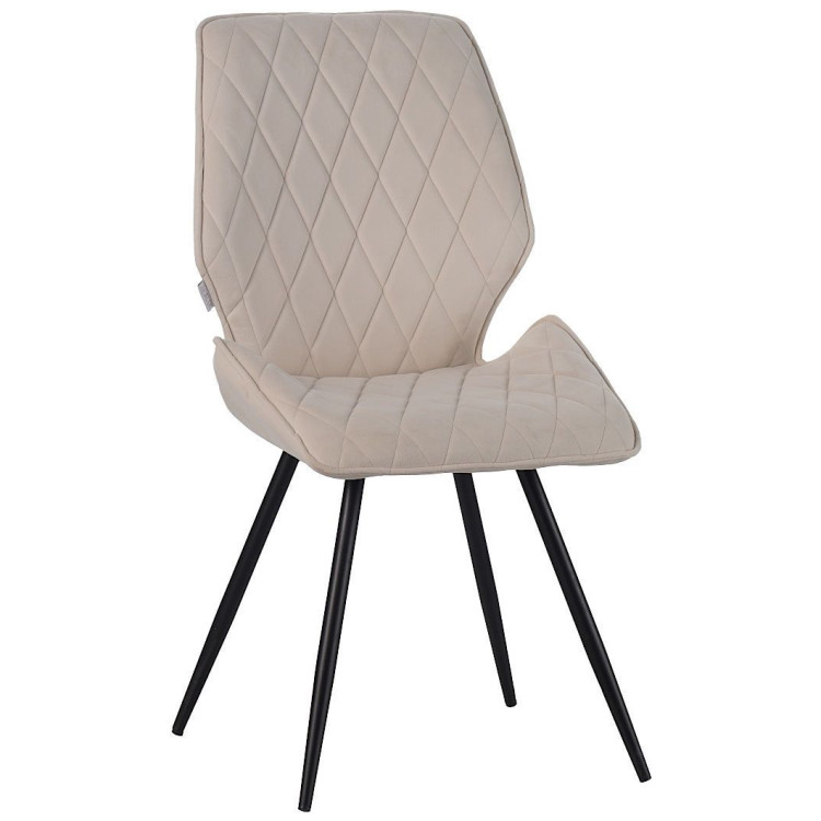 Стулья DC230 Стул мягкий, АНТРАЦИТ экокожа, каркас металл, черный КРУГЛЫЙ