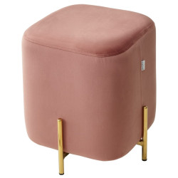 Пуф для гостиной ARES BLUVEL-52 PINK / GOLD М-City