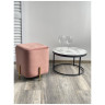 Финальные остатки Пуф для гостиной ARES BLUVEL-52 PINK / GOLD М-City