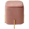 Финальные остатки Пуф для гостиной ARES BLUVEL-52 PINK / GOLD М-City