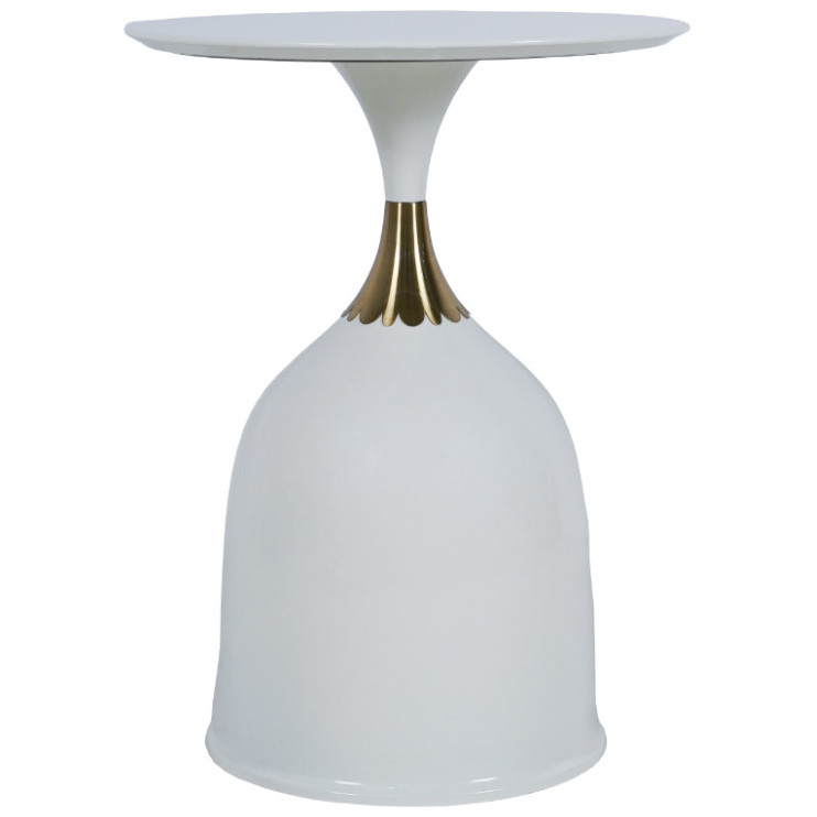 Кофейные столики Кофейный столик Stupa диам.40см x 54см, белый, металл