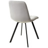 Финальные остатки Стул CHILLI SQUARE BLUVEL-03 светло-серый, велюр / черный каркас М-City
