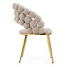 Стул-кресло Ball beige / gold