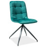 Стулья Стул кухонный Signal TEXO Velvet (зеленый/черный)
