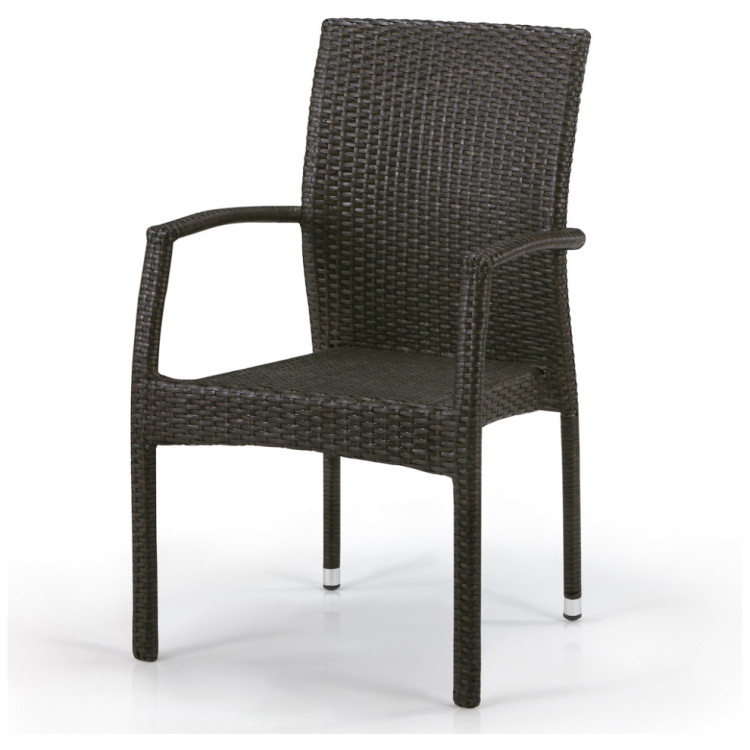 Дачные стулья-кресла Плетеный стул Y379A-W53 Brown