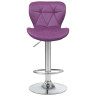 Стул барный DOBRIN BARNY, регулируемый, экокожа, фиолетовый, хром