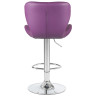 Стул барный DOBRIN BARNY, регулируемый, экокожа, фиолетовый, хром