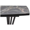 ЭУДЕС раздвижной обеденный стол с пластиковой столешницей на металлокаркасе, max длина 200 см 