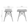 Табурет BEN MULTICOLOR в стиле EAMES