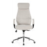 Кресло руководителя MODUS, обивка ткань бежевая, каркас хром