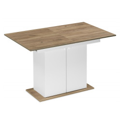 Carla белый / крафт золотой обеденный стол с ламинированной столешницей