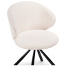 Стулья для гостиной Solomon крутящийся white / black