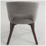 THOMAS стул с обивкой тканью, цвет серый (BOSTON-151)  / каркас орех, ®DISAUR