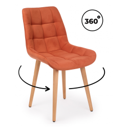 Челси 360 терракотовый (zd 432) / светлое дерево np