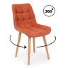 Деревянные стулья Челси 360 терракотовый (zd 432) / светлое дерево np
