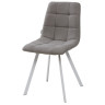 Стулья Стул CHILLI SQUARE UF860-08B серый, ткань / белый каркас М-City