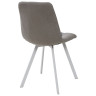 Стулья Стул CHILLI SQUARE UF860-08B серый, ткань / белый каркас М-City