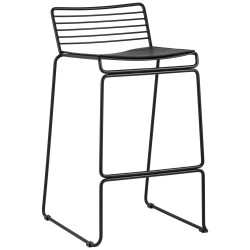 Danny черный металл с черной подушкой из экокожи