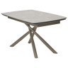 Керамические столы Стол RIVOLI 140 MATT LATTE STONE SOLID CERAMIC / TAUPE, ®DISAUR