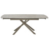 Керамические столы Стол RIVOLI 140 MATT LATTE STONE SOLID CERAMIC / TAUPE, ®DISAUR