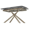 Керамические столы Стол RIVOLI 140 MATT LATTE STONE SOLID CERAMIC / TAUPE, ®DISAUR
