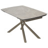 Керамические столы Стол RIVOLI 140 MATT LATTE STONE SOLID CERAMIC / TAUPE, ®DISAUR