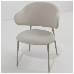 дорогие обеденные стулья для гостиной. SIENA светлый латте (MOHAIR-103) / шампань ®DISAUR Стул полукресло