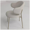 SIENA стул с обивкой тканью, цвет светлый латте (MOHAIR-103)  / каркас шампань, ®DISAUR