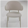 SIENA стул с обивкой тканью, цвет светлый латте (MOHAIR-103)  / каркас шампань, ®DISAUR