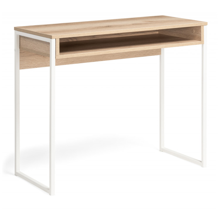 Письменные столы Лео Лофт дуб делано светлый / белый матовый