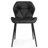 Стулья Вальд экокожа черный / черный глянец